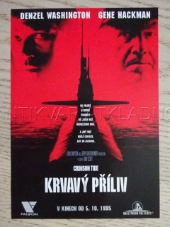 KRVAVÝ PŘÍLIV, D. WASHINGTON, G. HACKMAN, FILMOVÝ LETÁK