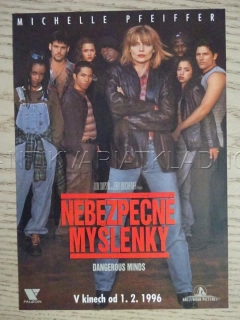 NEBEZPEČNÉ MYŠLENKY, M. PFEIFFER, FILMOVÝ LETÁK