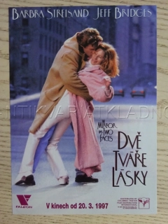 DVĚ TVÁŘE LÁSKY, B. STREISAND, J. BRIDGES, FILMOVÝ LETÁK