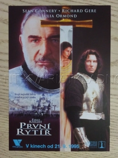 PRVNÍ RYTÍŘ, S. CONNERY, R. GERE, J. ORMOND, FILMOVÝ LETÁK