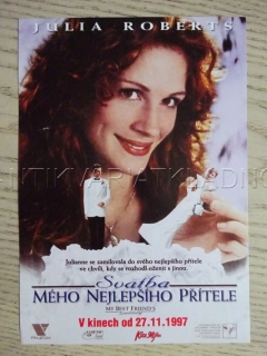 SVATBA MÉHO NEJLEPŠÍHO PŘÍTELE, J. ROBERTS, FILMOVÝ LETÁK
