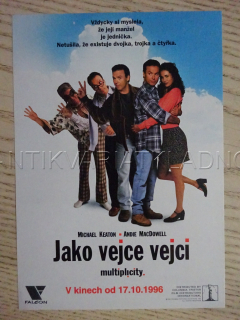 JAKO VEJCE VEJCI, M. KEATON, A. MACDOWELL, FILMOVÝ LETÁK