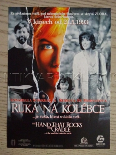 RUKA NA KOLÉBCE, A. SCIORRA, R. DE MORNAY, FILMOVÝ LETÁK