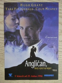 ANGLIČAN, KTERÝ VYLEZL NA KOPEC, H. GRANT, FILMOVÝ LETÁK