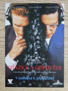 OTÁZKY A ODPOVĚDI, J. TURTURRO, R. FIENNES, FILMOVÝ LETÁK