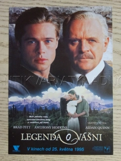 LEGENDA O VÁŠNI, B. PITT, A. HOPKINS, FILMOVÝ LETÁK