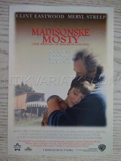MADISONSKÉ MOSTY, C. EASTWOOD, M. STREEP, FILMOVÝ LETÁK