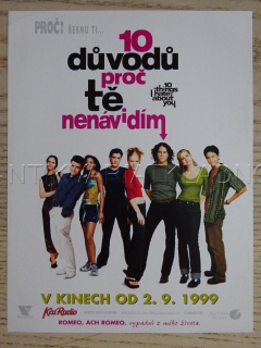 10 DŮVODŮ, PROČ TĚ NENÁVIDÍM, FILMOVÝ LETÁK