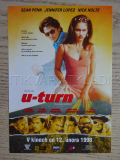 U-TURN, S. PENN, J. LOPEZ, N. NOLTE, FILMOVÝ LETÁK