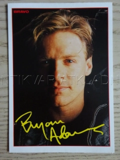 AUTOGRAM BRYAN ADAMS, KARTIČKA BRAVO