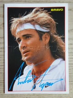 AUTOGRAM AGASSI ANDRE, KARTIČKA BRAVO