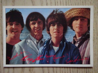 AUTOGRAM THE BEATLES, KARTIČKA BRAVO