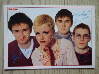 AUTOGRAM THE CRANBERRIES, KARTIČKA BRAVO