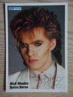 AUTOGRAM RHODES NICK, DURAN DURAN, KARTIČKA BRAVO