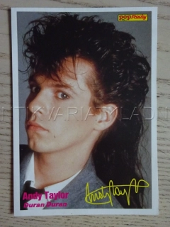 AUTOGRAM TAYLOR ANDY, DURAN DURAN, KARTIČKA BRAVO