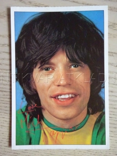 AUTOGRAM JAGGER MICK, KARTIČKA BRAVO