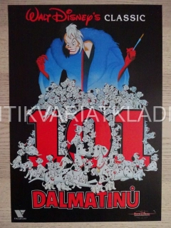 101 DALMATINŮ, FILM USA, PLAKÁT WALT DISNEY