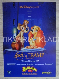 LADY A TRAMP, FILM USA, PLAKÁT WALT DISNEY