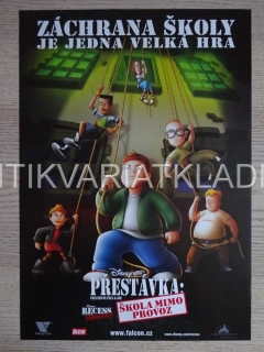 PŘESTÁVKA: ŠKOLA MIMO PROVOZ, FILM USA, PLAKÁT WALT DISNEY