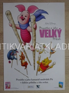 PRASÁTKO A JEHO VELKÝ PŘÍBĚH, FILM USA, PLAKÁT WALT DISNEY