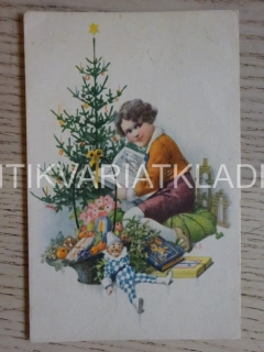VÁNOCE, STROMEČEK, DĚVČÁTKO, HOLKA, KNÍŽKA, HRAČKA