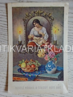 VESELÉ VÁNOCE, NOVÝ ROK, DÍTĚ, KVĚTINY, OVOCE, SVÍČKY