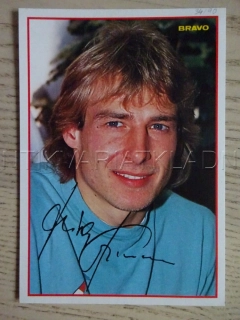 AUTOGRAM KLISMANN JÜRGEN, KARTIČKA BRAVO