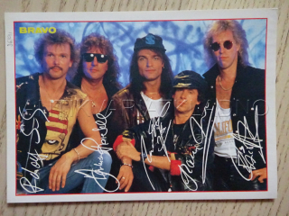 AUTOGRAM SCORPIONS, KARTIČKA BRAVO