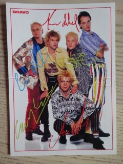 AUTOGRAM DIE TOTEN HOSEN, KARTIČKA BRAVO