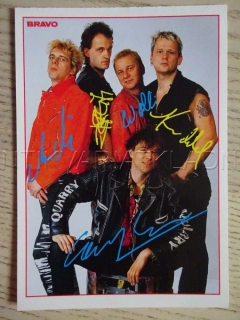 AUTOGRAM DIE TOTEN HOSEN, KARTIČKA BRAVO