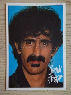 AUTOGRAM ZAPPA FRANK, KARTIČKA BRAVO