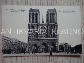NOTRE-DAME, PAŘÍŽ, FRANCIE, POHLEDNICE 233