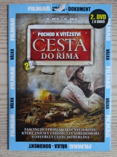 CESTA DO ŘÍMA 2, POCHOD K VÍTĚZSTVÍ, VÁLKA, DVD FILM DOKUMENT
