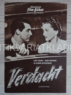 SUSPICION, ALFRED HITCHCOCK, CARY GRANT, NĚMECKY, BIO PROGRAM 1