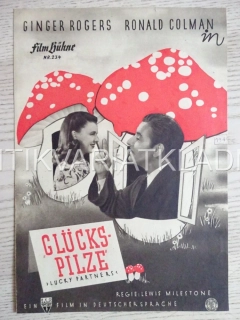 LUCKY PARTNERS, RONALD COLMAN, GINGER ROGERS, NĚMECKY, BIO PROGRAM 234