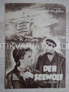 THE SEA WOLF, EDWARD G. ROBINSON, JACK LONDON, NĚMECKY, BIO PROGRAM 295