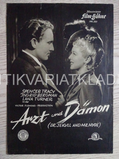 DR. JEKYLL AND MR. HYDE, SPENCER TRACY, NĚMECKY, BIO PROGRAM 351
