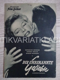 UNDERCURRENT, KATHARINE HEPBURN, NĚMECKY, BIO PROGRAM 531
