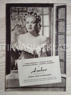 FOREVER AMBER, LINDA DARNELL, NĚMECKY, BIO PROGRAM 1034