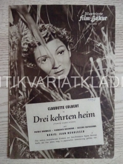 THREE CAME HOME, CLAUDETTE COLBERT, NĚMECKY, BIO PROGRAM 1044