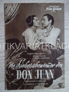 ADVENTURES OF DON JUAN, ERROL FLYNN, NĚMECKY, BIO PROGRAM 1080