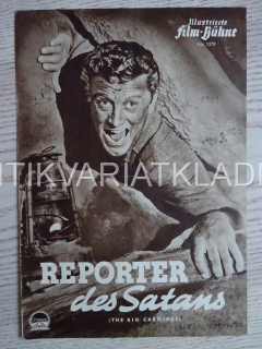 THE BIG CARNIVAL, KIRK DOUGLAS, NĚMECKY, BIO PROGRAM 1379