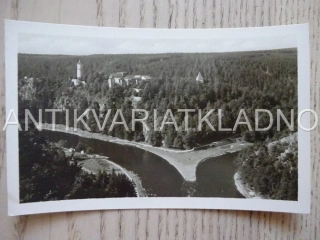 HRAD ZVÍKOV, SOUTOK VLTAVY S OTAVOU, VLTAVA, OTAVA, OKRES ČESKÉ BUDĚJOVICE, POHLEDNICE 335