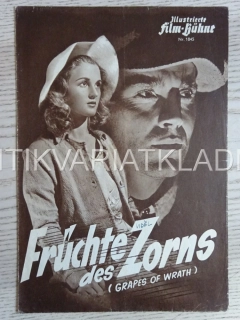 HROZNY HNĚVU, GRAPES OF WRATH, HENRY FONDA, NĚMECKY, BIO PROGRAM 1845