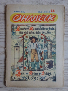 OHNÍČEK Č. 14/1951, KOMIKS, NEPRAKTA, SEKORA, BURIAN