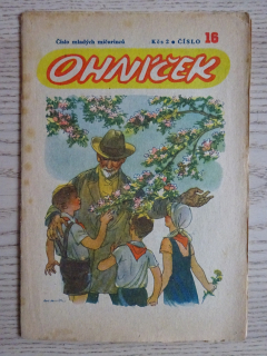 OHNÍČEK Č. 16/1951, KOMIKS, NEPRAKTA, SEKORA, BURIAN