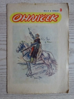 OHNÍČEK Č. 3/1950, KOMIKS, NEPRAKTA, SEKORA, BURIAN