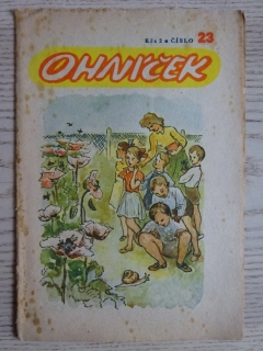 OHNÍČEK Č. 23/1951, KOMIKS, NEPRAKTA, SEKORA, BURIAN