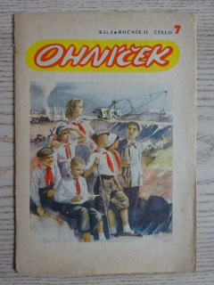 OHNÍČEK Č. 27/1951, ROČNÍK II, KOMIKS, NEPRAKTA, SEKORA, BURIAN