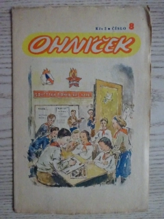 OHNÍČEK Č. 8/1950, KOMIKS, NEPRAKTA, SEKORA, BURIAN
